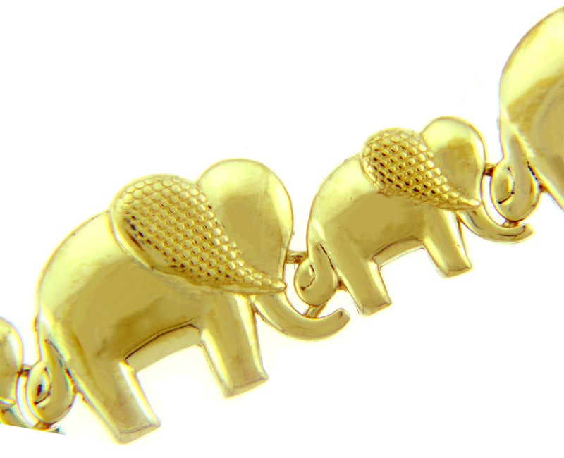 Gold Elephant March Bracelet, view 5