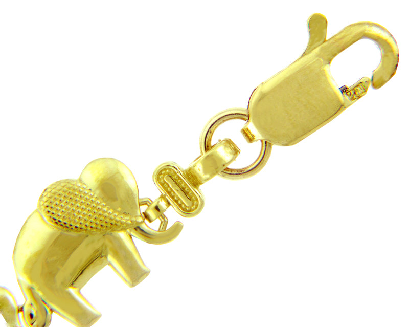 Gold Elephant March Bracelet, view 6