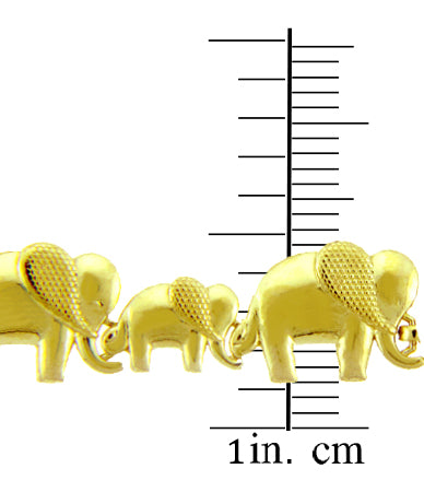 Gold Elephant March Bracelet, view 7