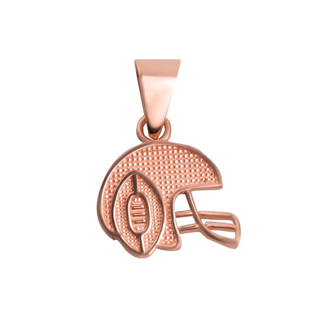 Gold Football Helmet Sports Pendant Necklace, view 6