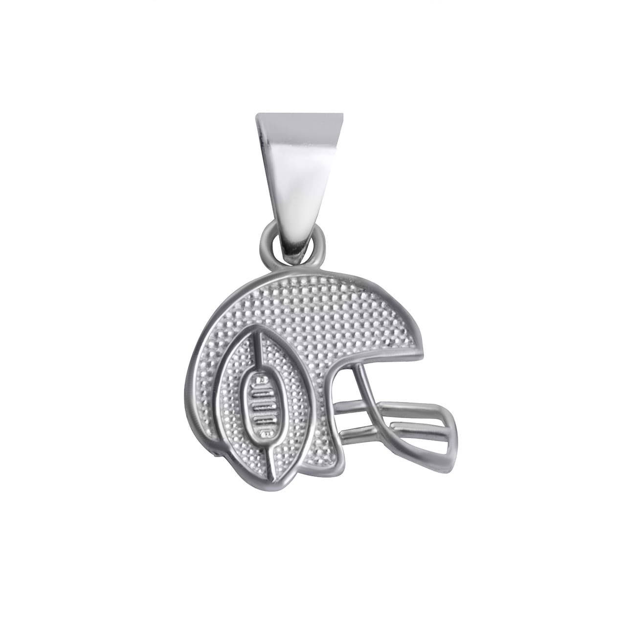 Gold Football Helmet Sports Pendant Necklace, view 8