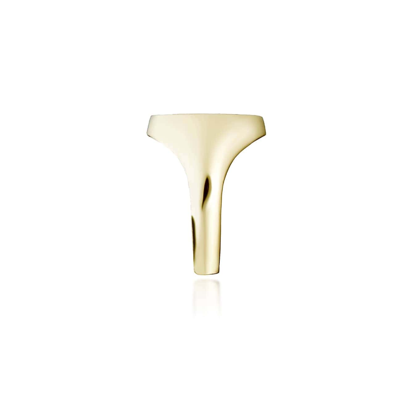 Gold Freemason Square & Compass Oval Signet Ring, view 5