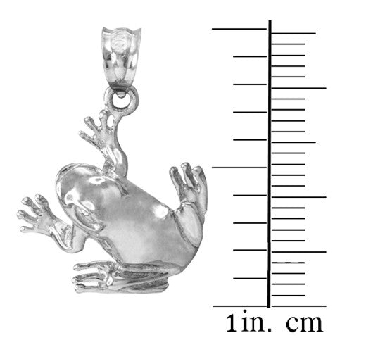 Gold Frog Pendant Necklace, view 9