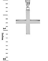 Gold Greek Cross Pendant Necklace, view 9