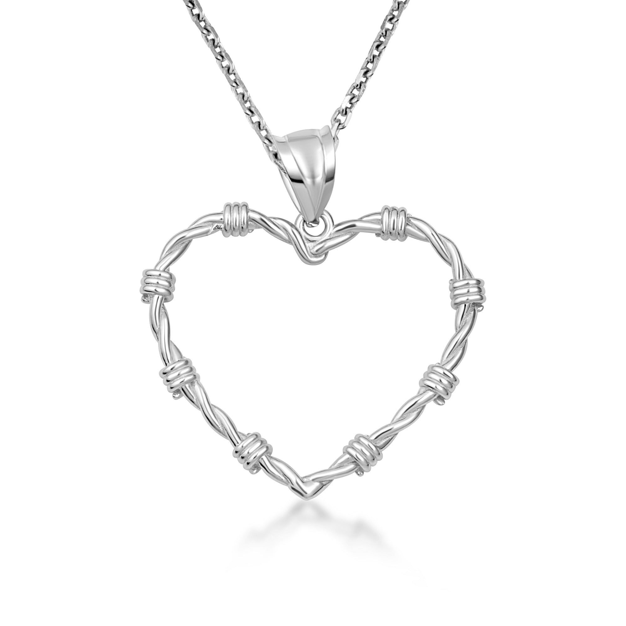 Gold Heart Crown of Thorns Jesus Christ Pendant Necklace XS/S/M/L/XL, view 7
