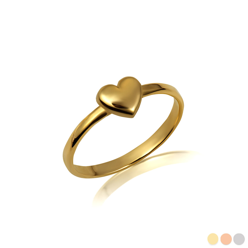 Gold Heart Love Ring