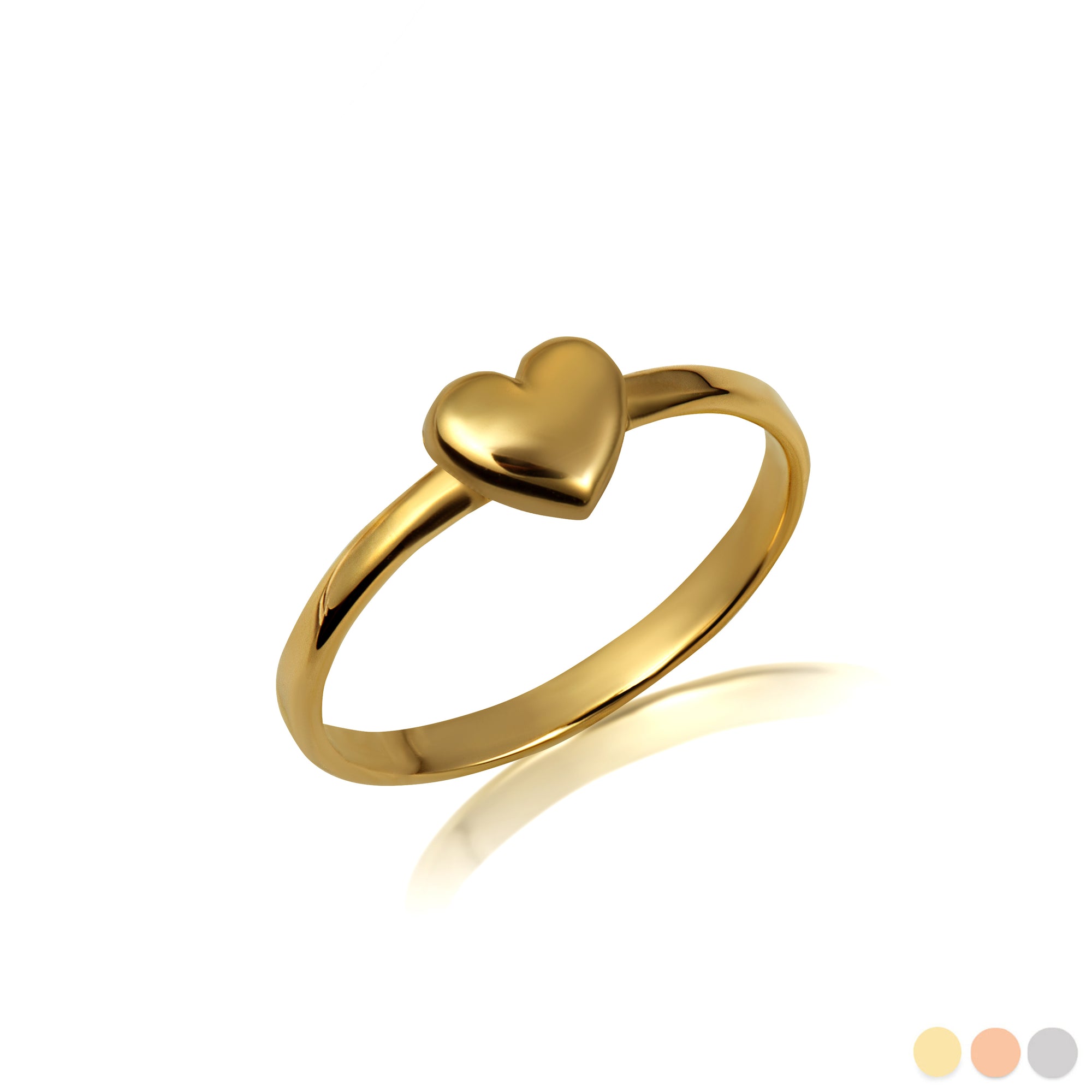 Gold Heart Love Ring