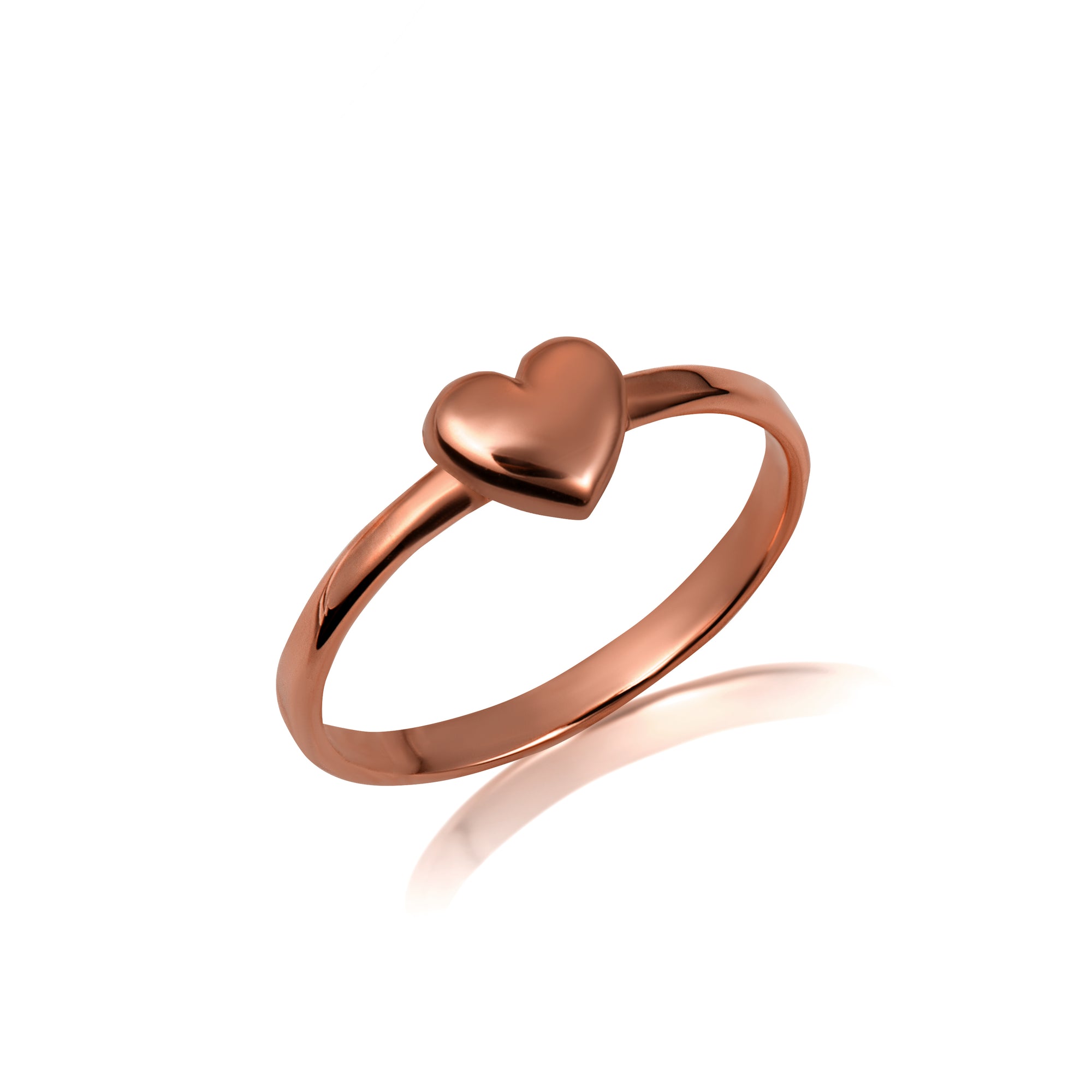 Gold Heart Love Ring, view 4