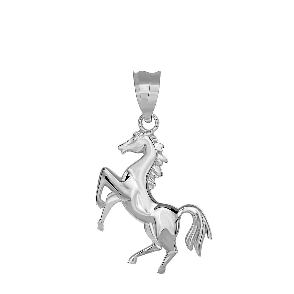 Gold Horse Stallion Pendant Necklace, view 7