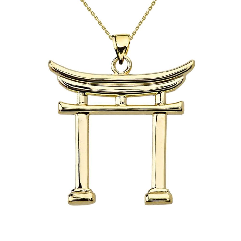 Gold Japanese Torii Pendant