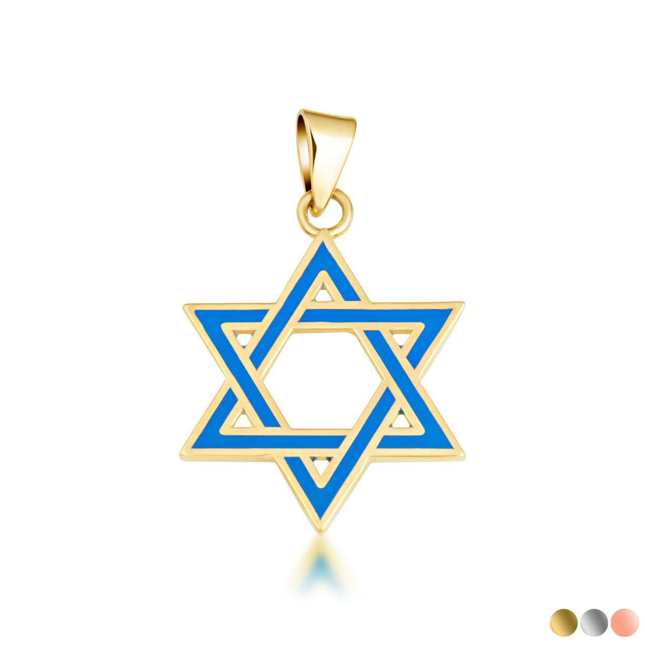 Gold Jewish Star of David Necklace