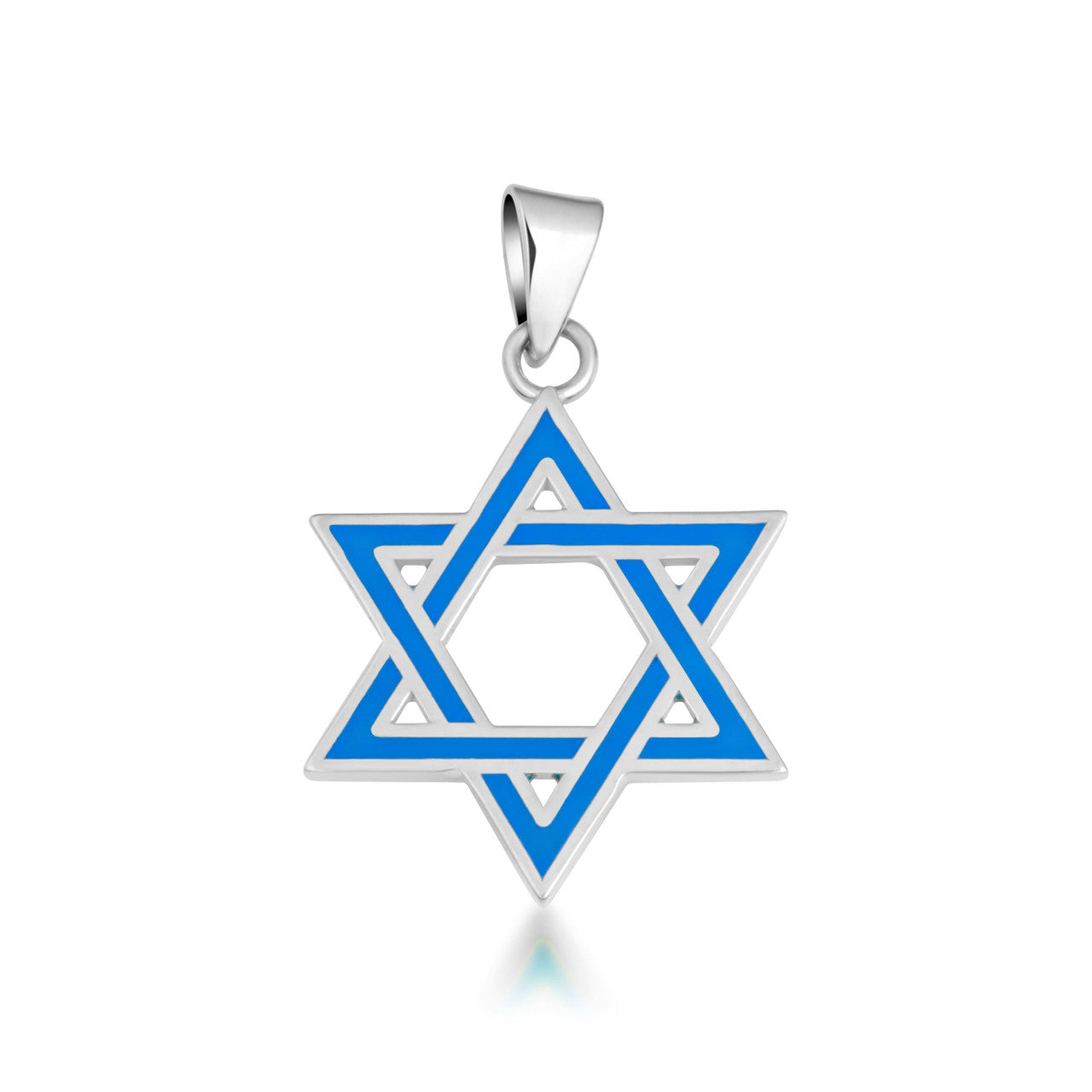 Gold Jewish Star of David Necklace, view 7
