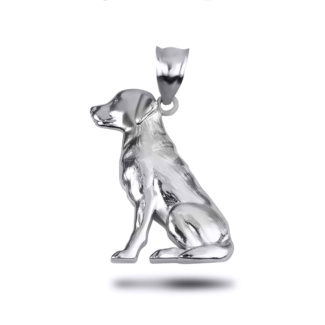 Gold Labrador Retriever Pet Dog Pendant Necklace, view 6