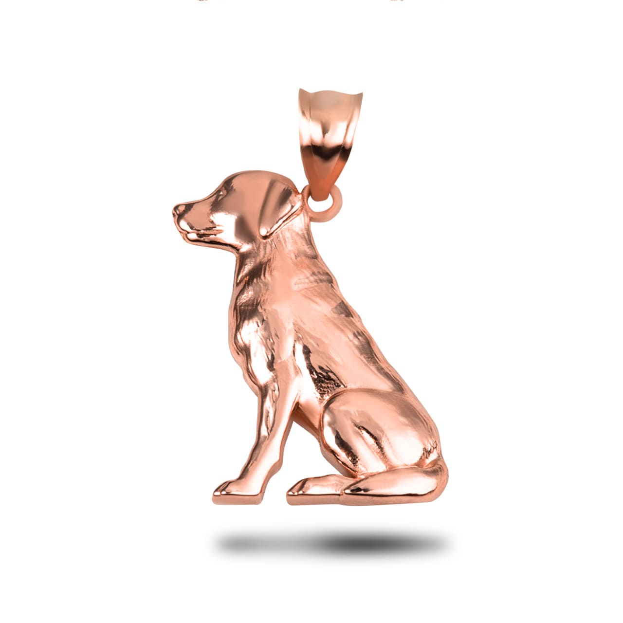 Gold Labrador Retriever Pet Dog Pendant Necklace, view 8