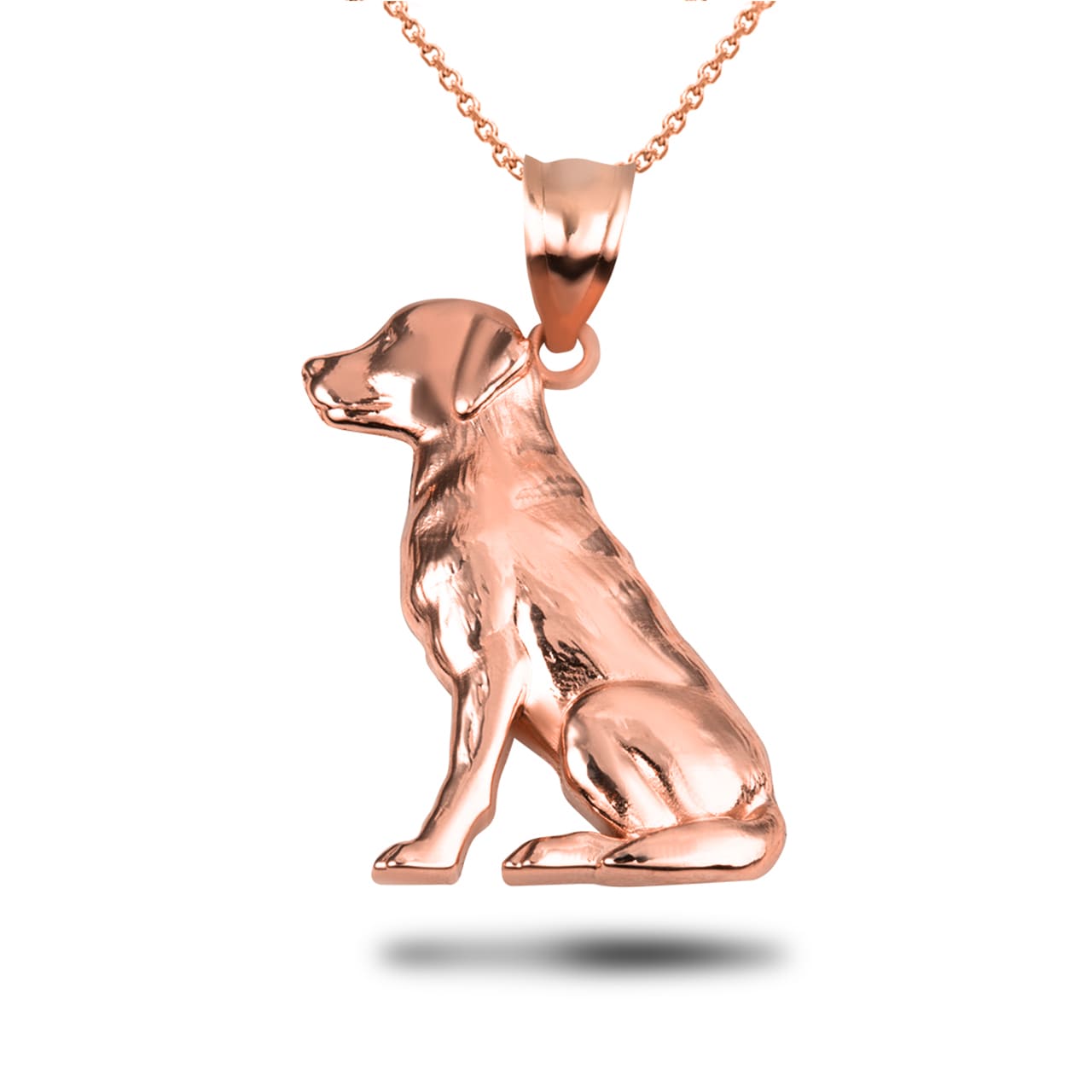 Gold Labrador Retriever Pet Dog Pendant Necklace, view 9