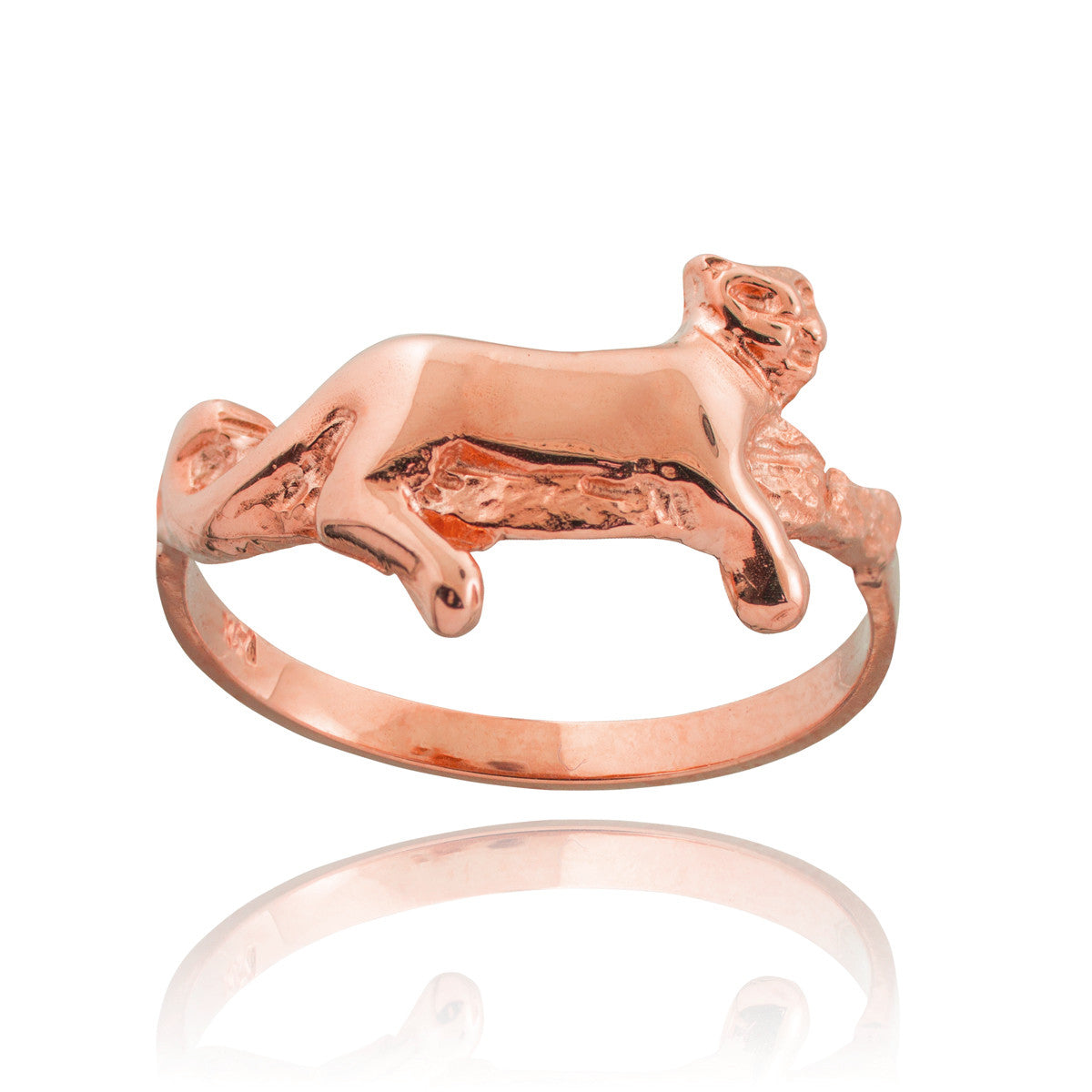 Gold Lioness Ring, view 3