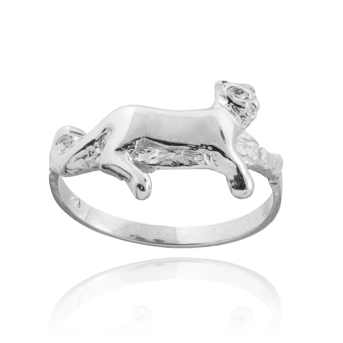 Gold Lioness Ring, view 5