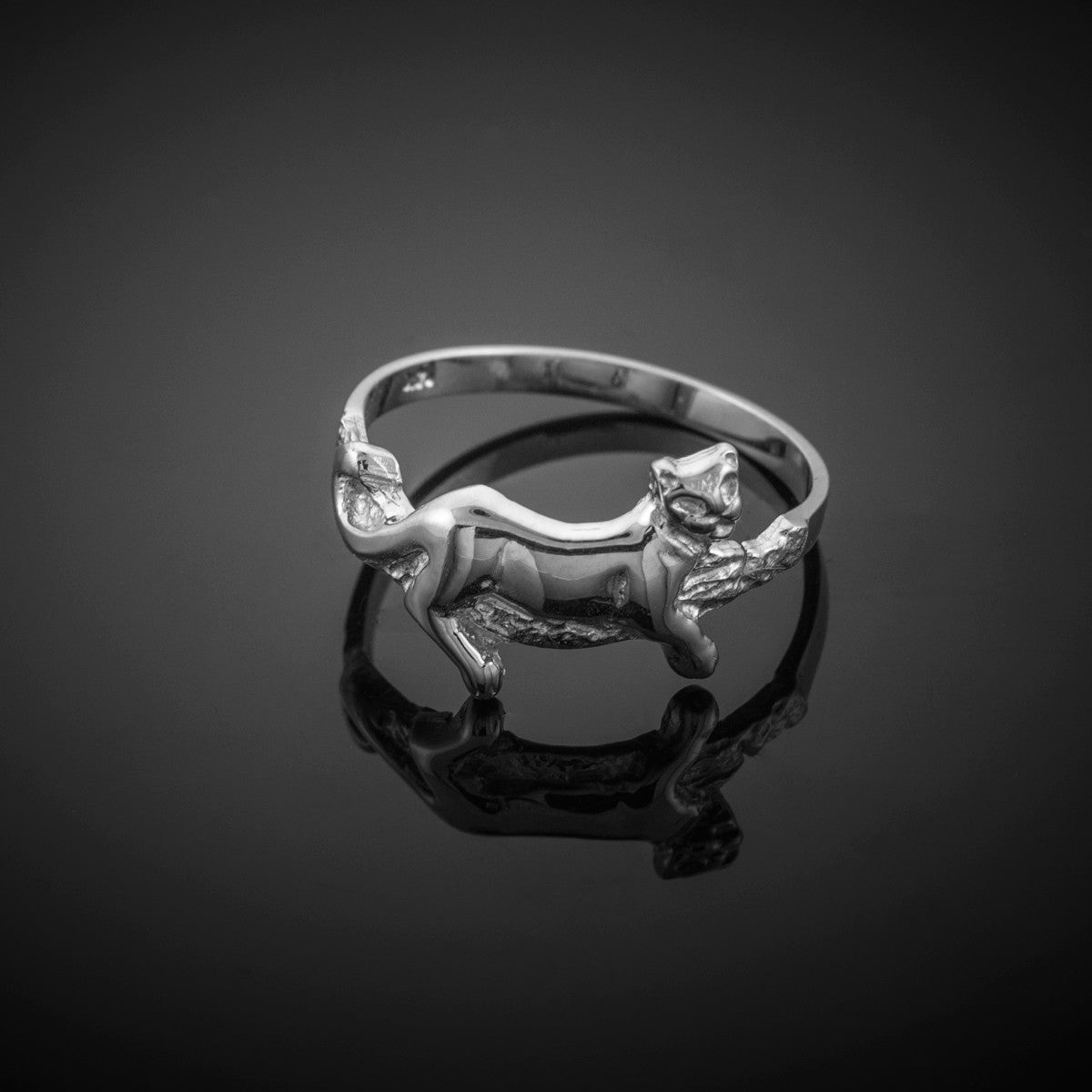 Gold Lioness Ring, view 6