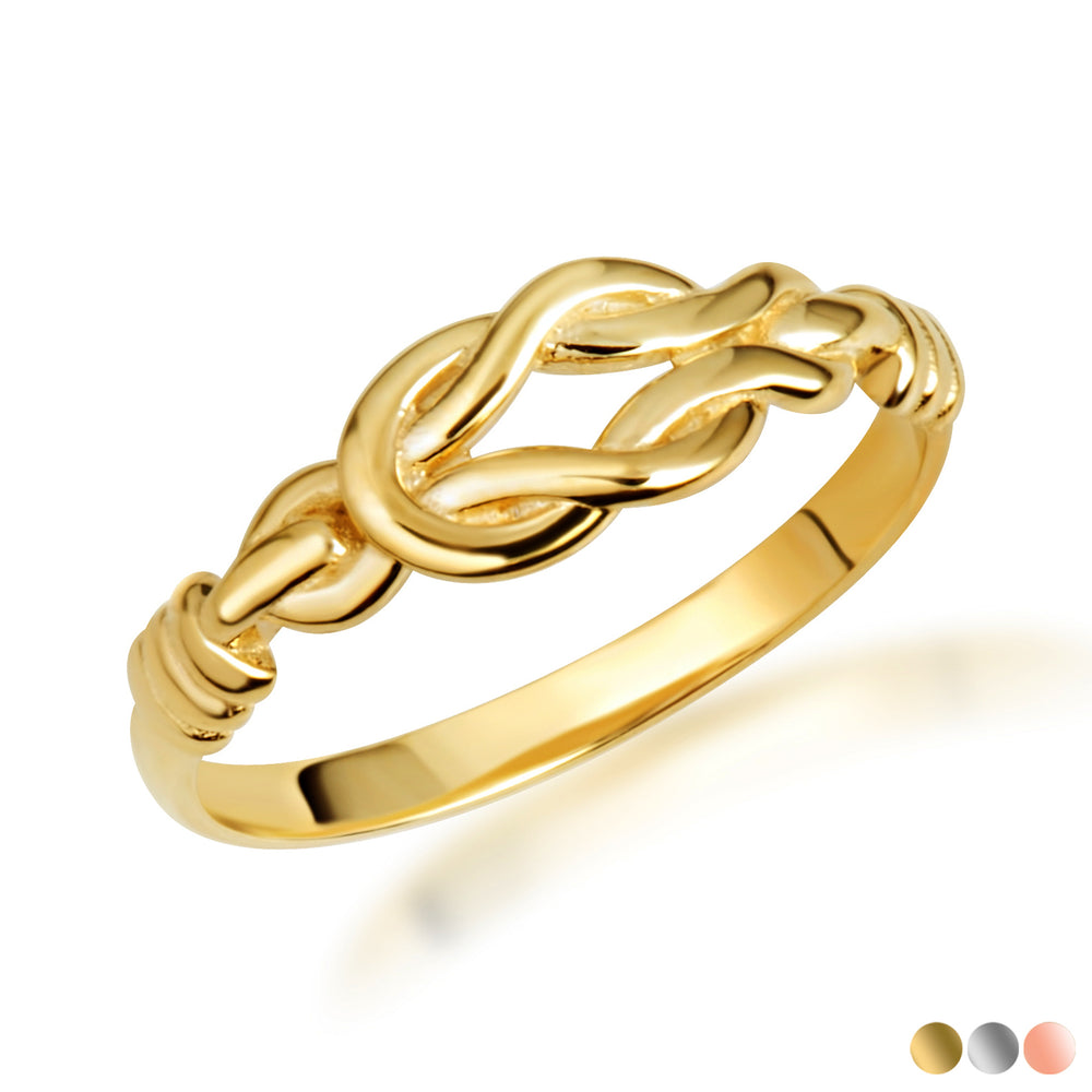 Gold Love Knot Band Ring