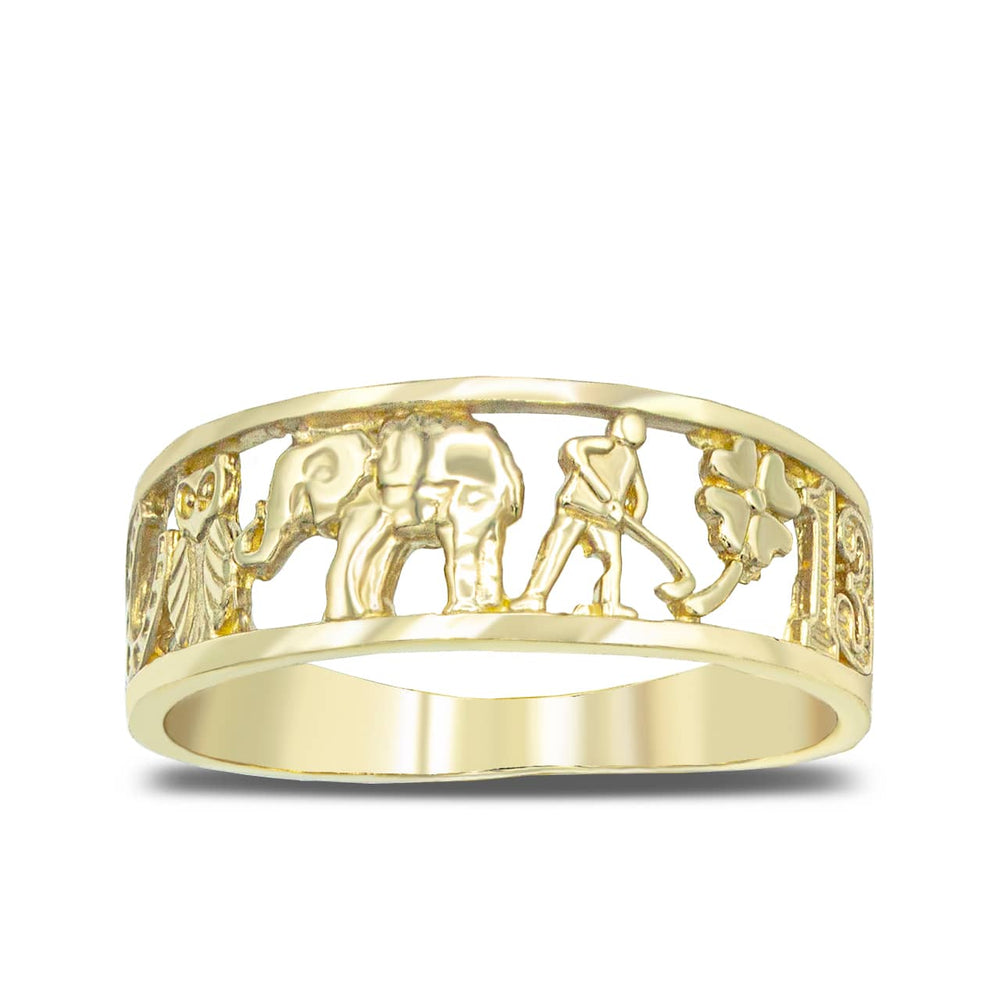 Gold Lucky Talisman Ring