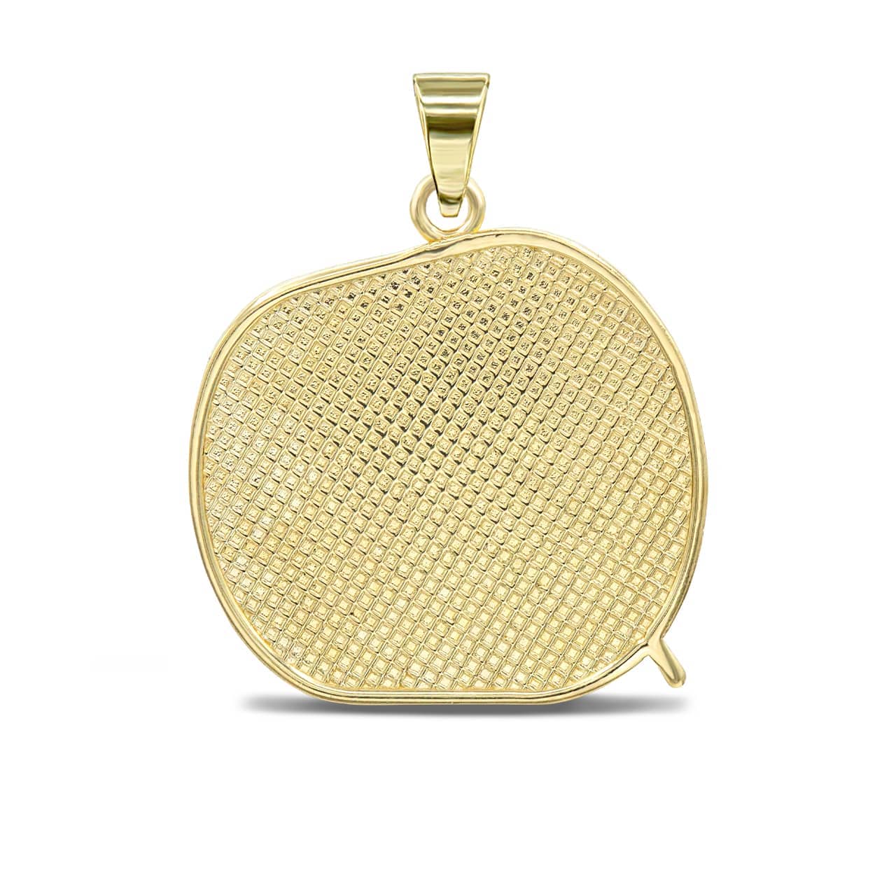 Gold Marching Band Drum Pendant Necklace, view 2