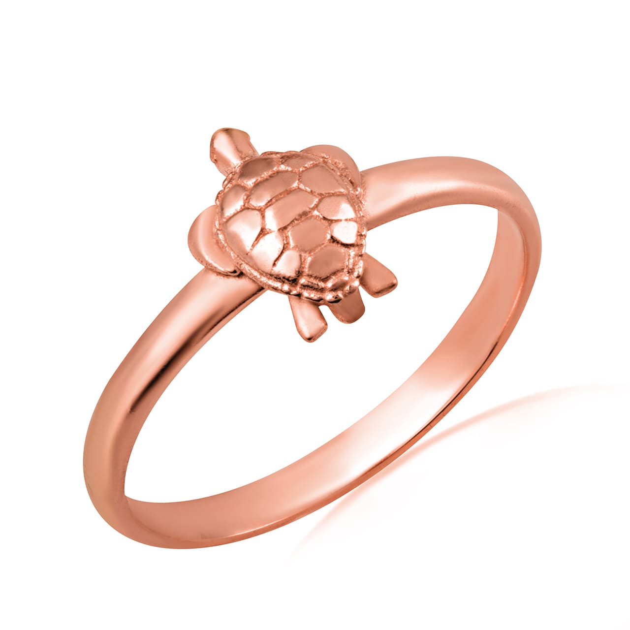 Gold Marine Sea Turtle Ring, view 5