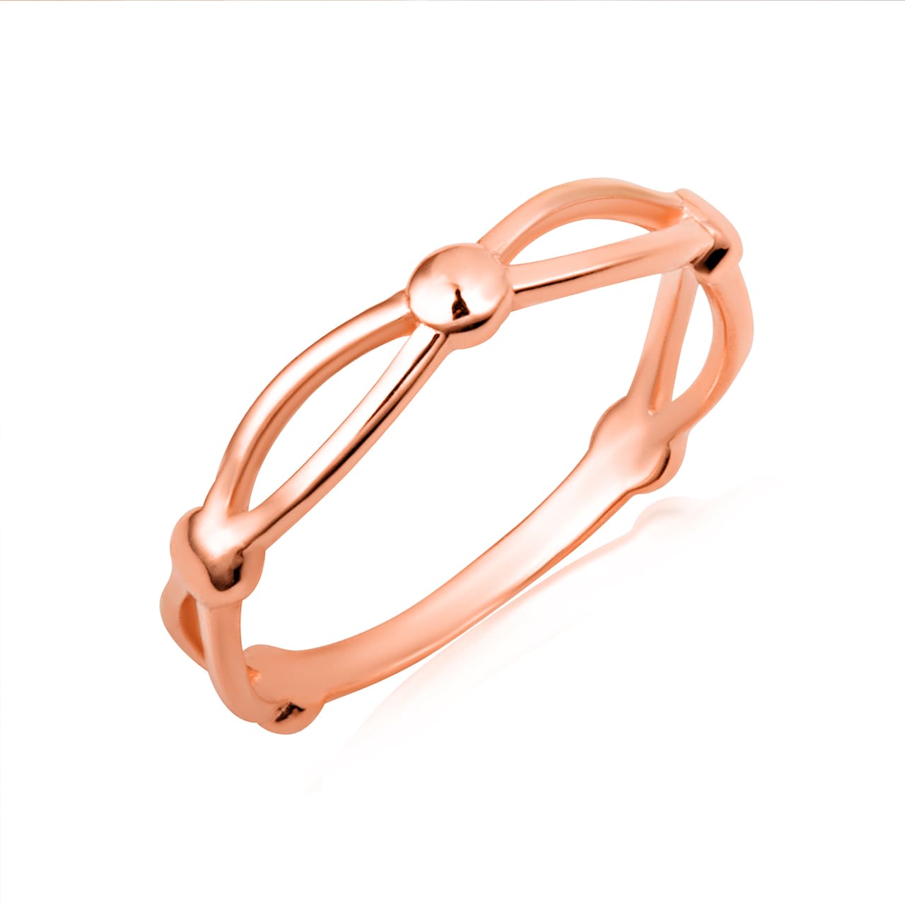 Gold Marquise and Round Eternity Band Ring, view 4