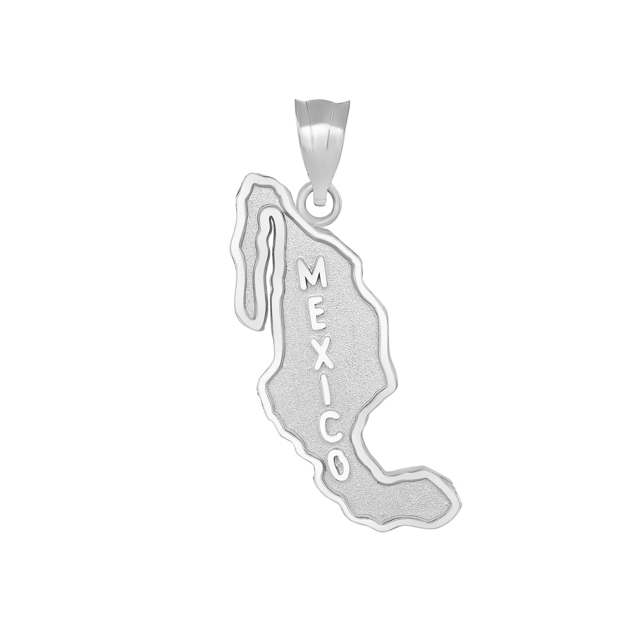 Gold Mexico Map Pendant Necklace, view 7
