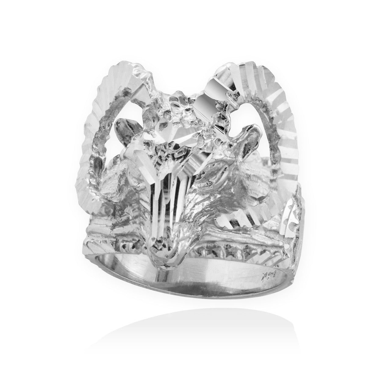 Gold Mountain Ram Aries Ring, view 5