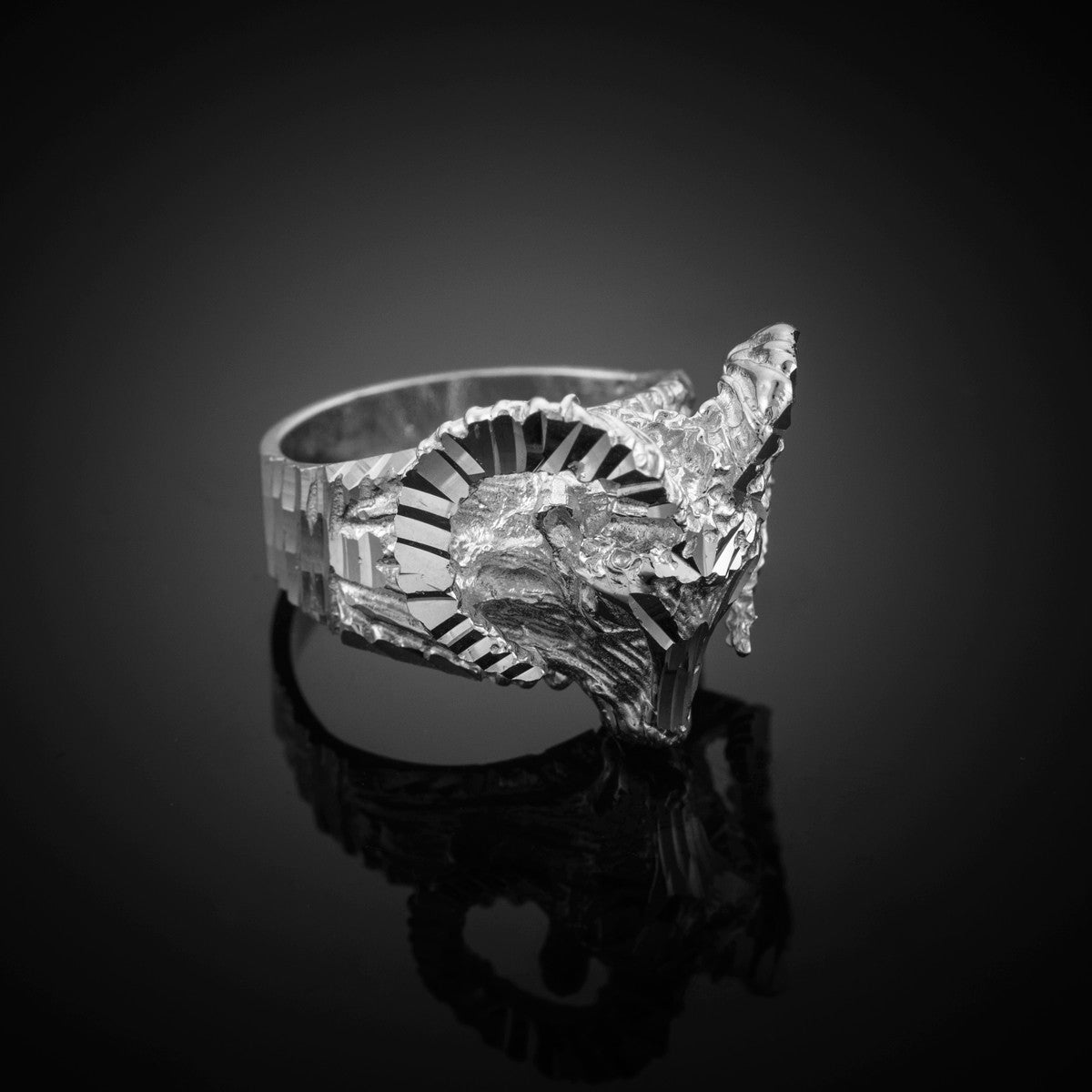 Gold Mountain Ram Aries Ring, view 6