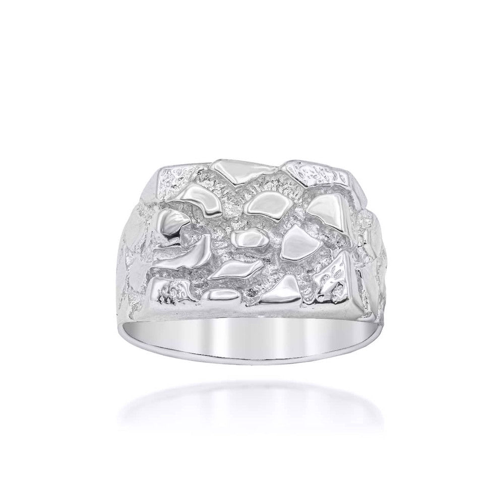 Gold Nugget Men's Ring, view 5