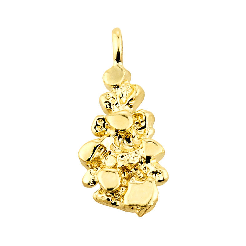 Gold Nugget Pendant Necklace