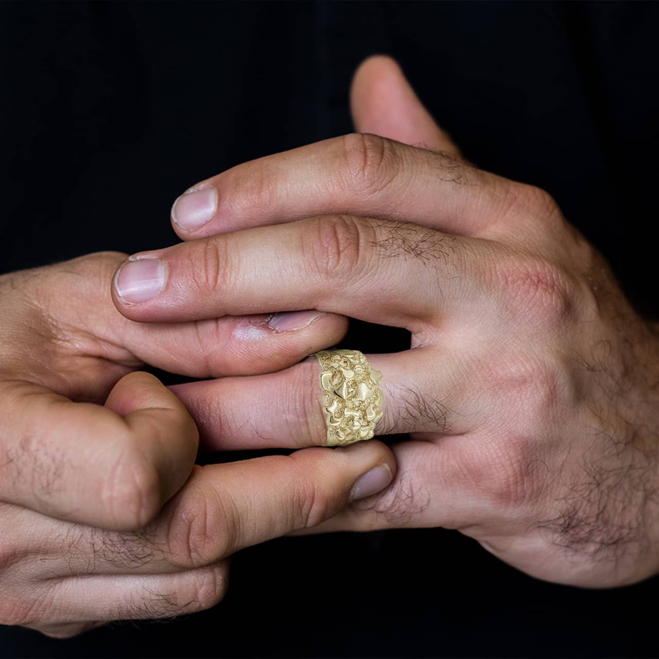 Gold Nugget Ring, view 2