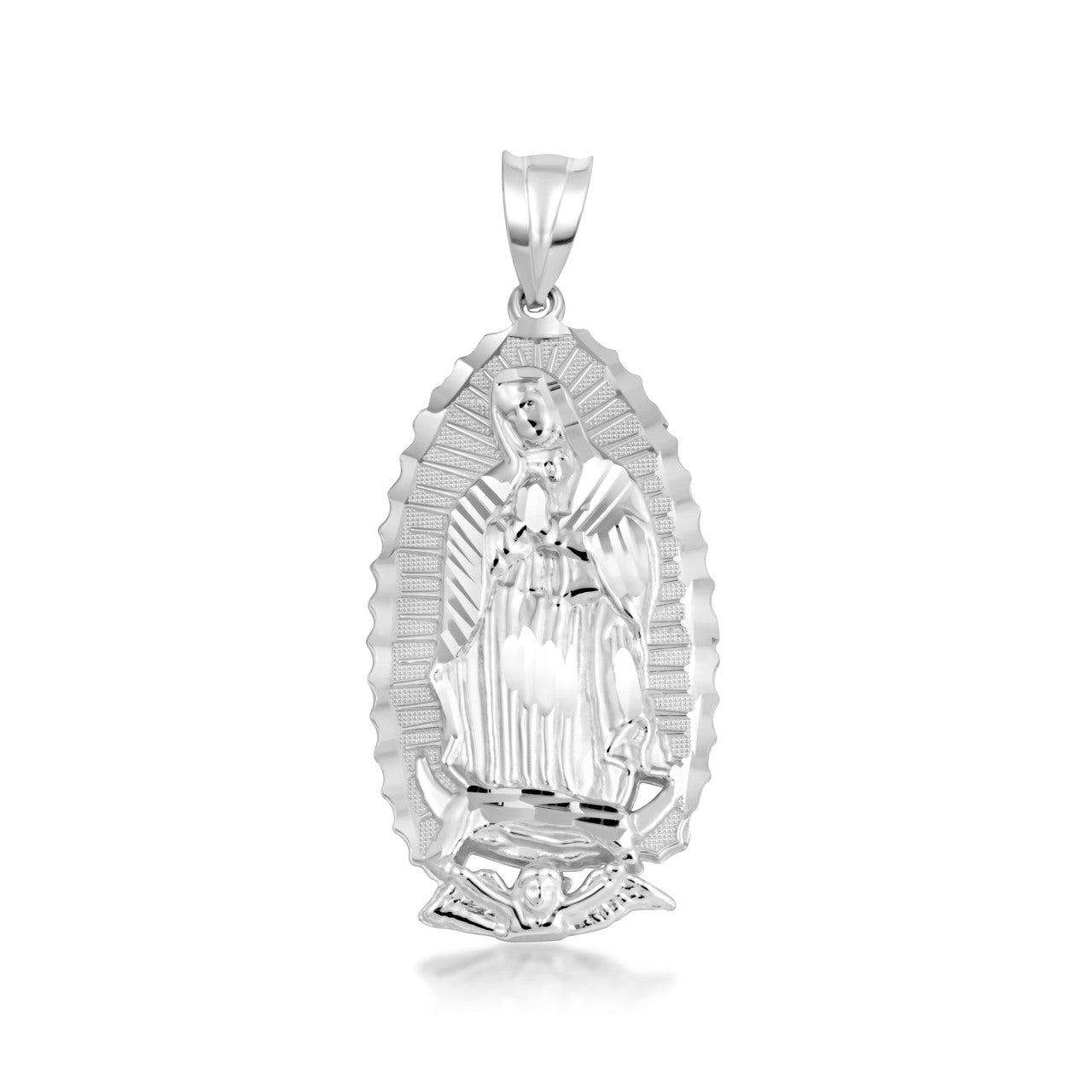 Gold Our Lady of Guadalupe Virgin Mary Necklace (S/M/L), view 7
