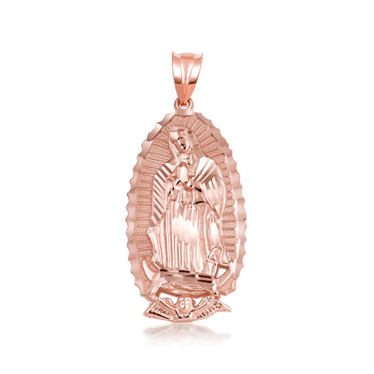 Gold Our Lady of Guadalupe Virgin Mary Necklace (S/M/L), view 9