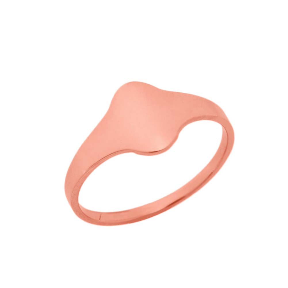 Gold Oval Signet Ring, view 2