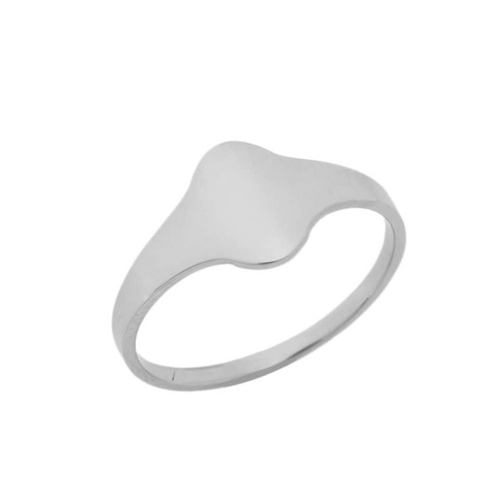 Gold Oval Signet Ring, view 3