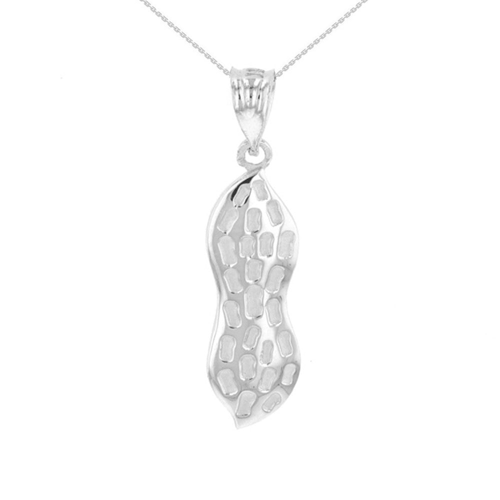 Gold Peanut Pendant Necklace, view 5