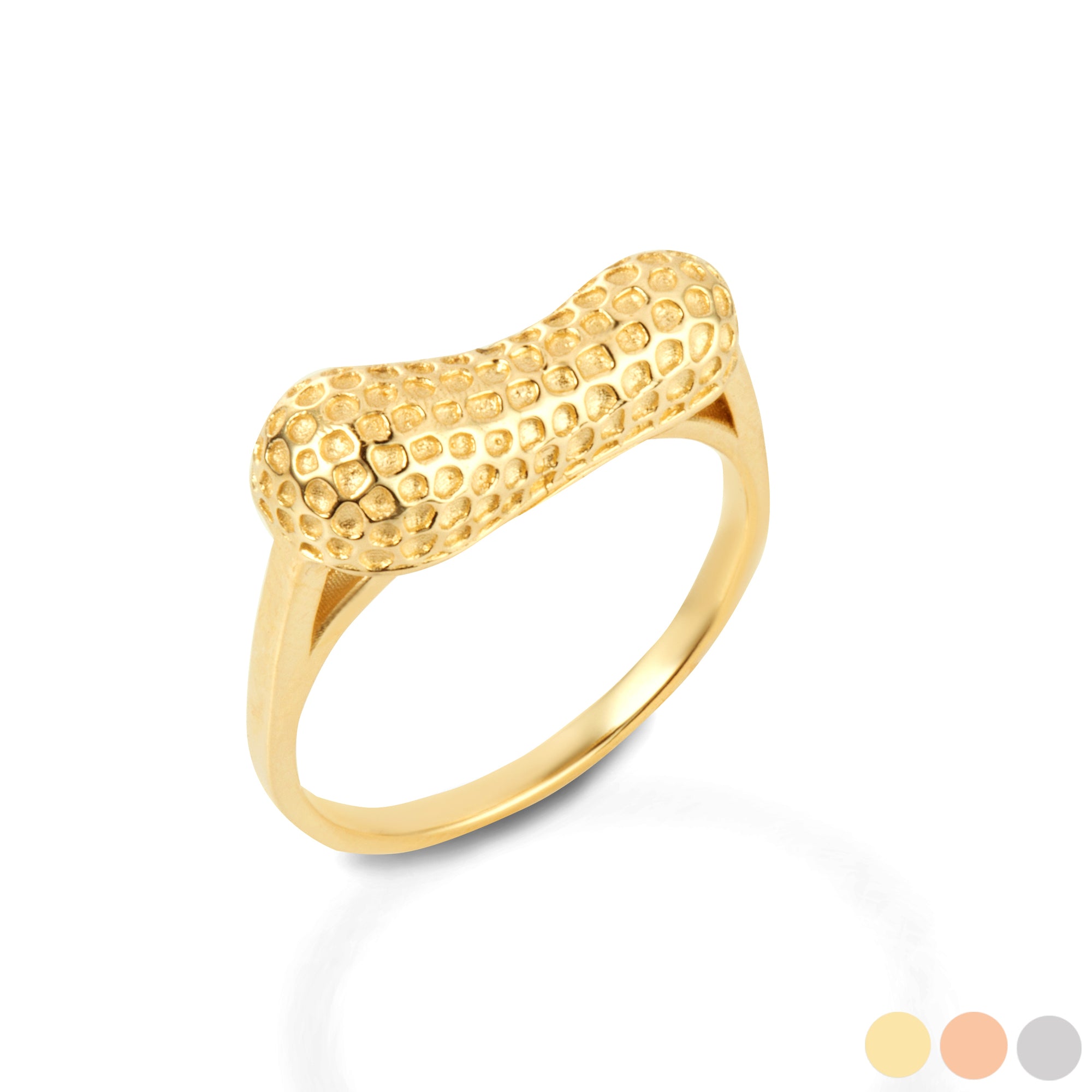 Gold Peanut Ring