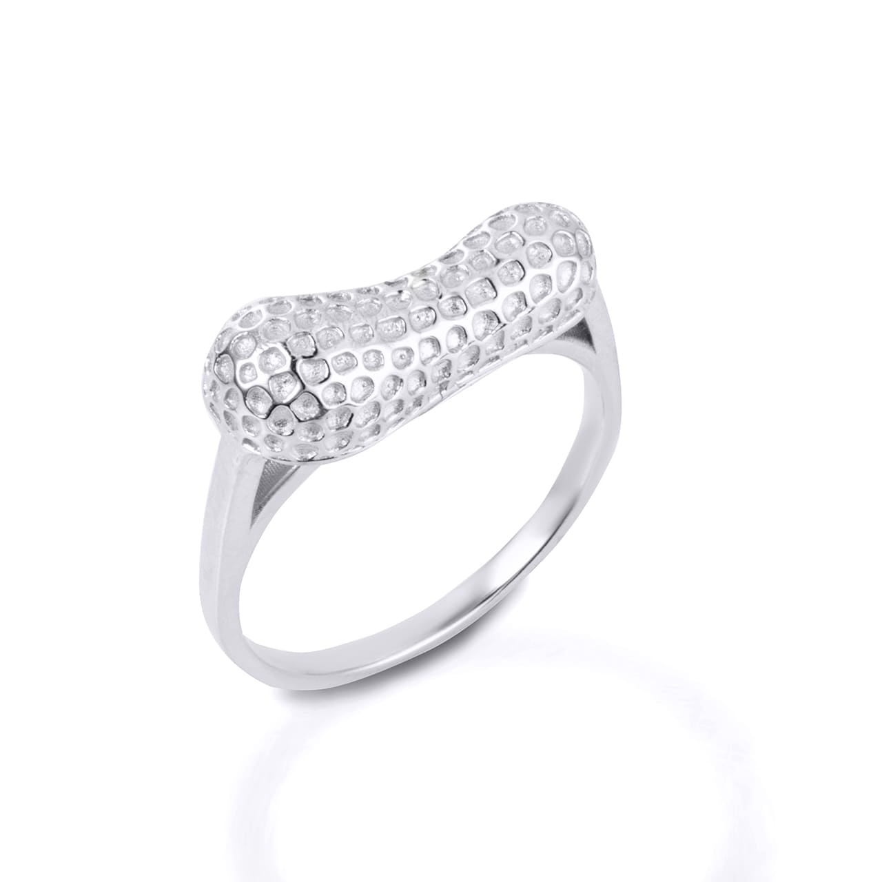 Gold Peanut Ring, view 4
