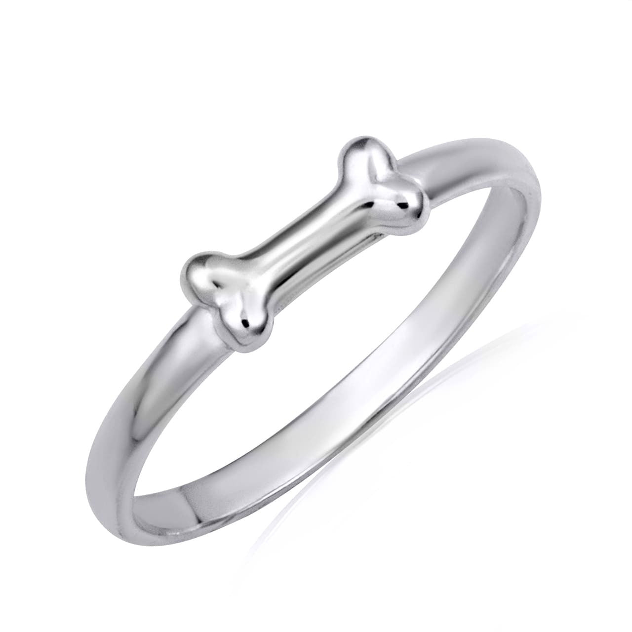 Gold Pet Dog Bone Ring, view 3