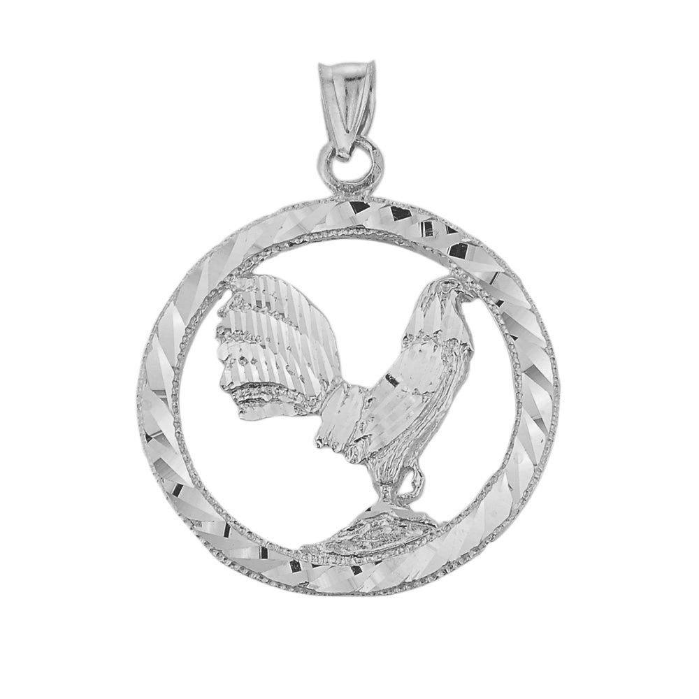 Gold Rooster Pendant, view 3