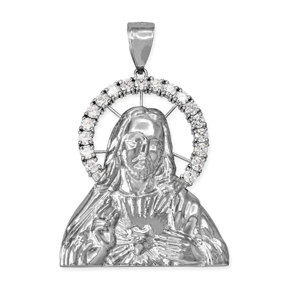 Gold Sacred Heart Of Jesus Pendant, view 7