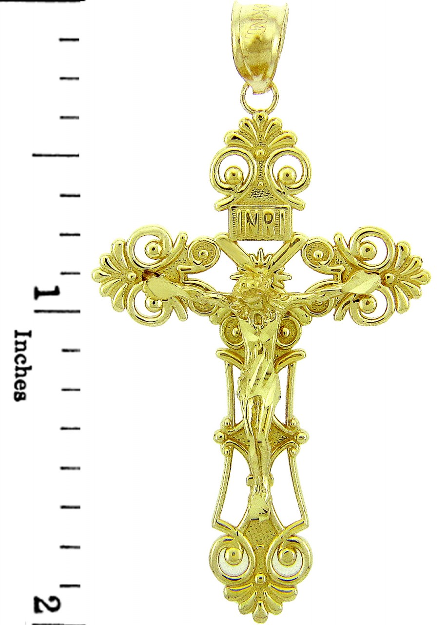 Gold Savior Crucifix, view 2
