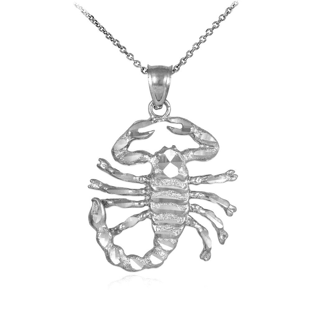 Gold Scorpion Pendant Necklace, view 6