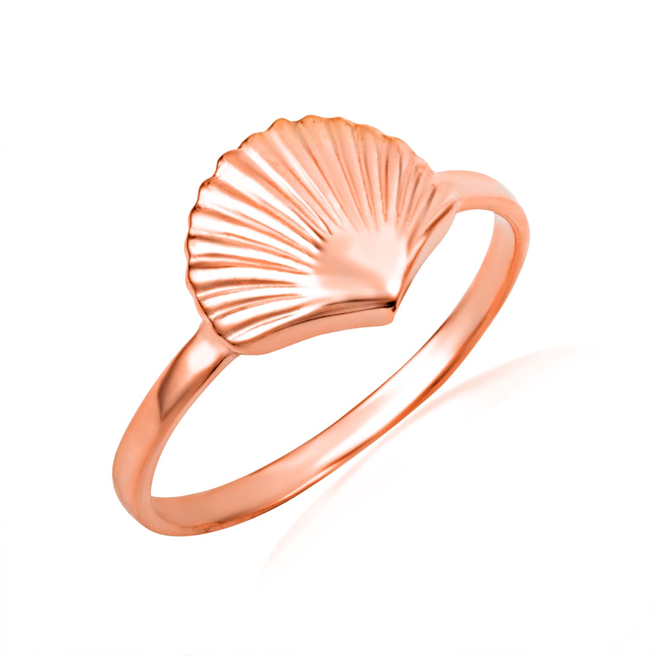 Gold Seashell Beach Ring, view 3