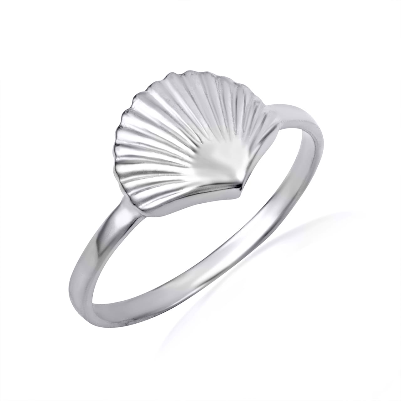 Gold Seashell Beach Ring, view 4