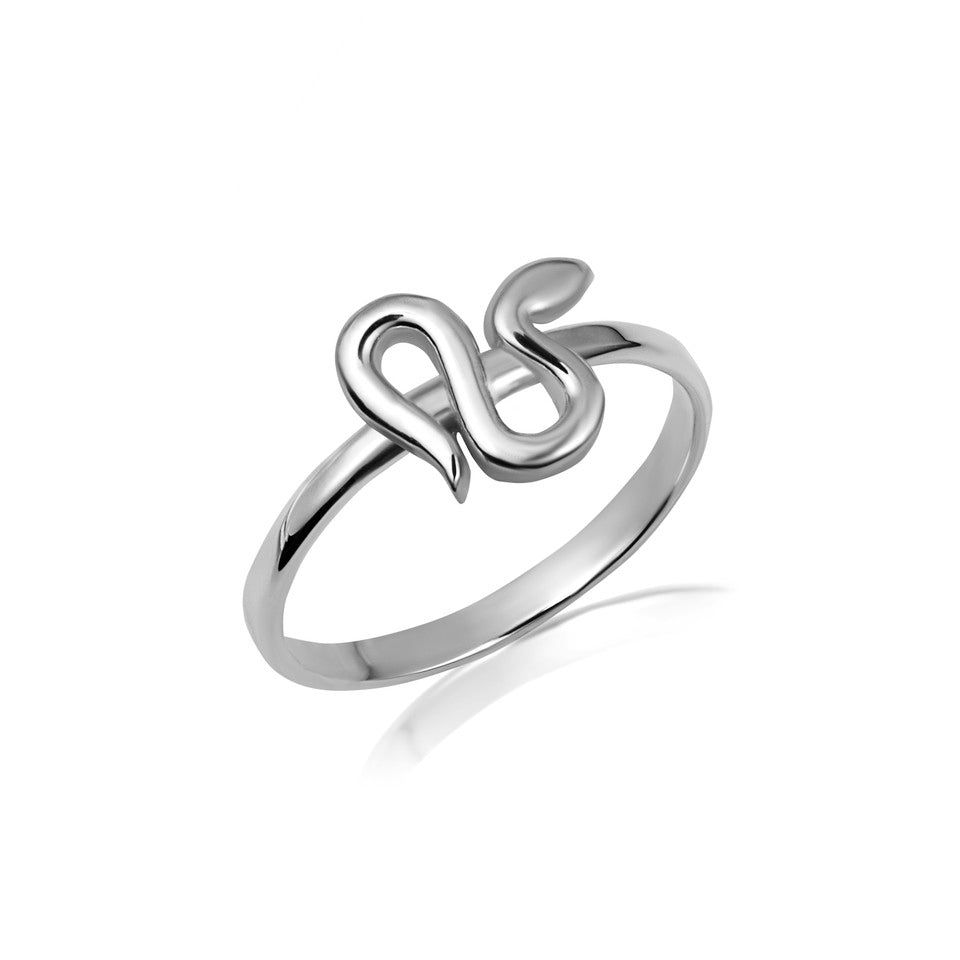 Gold Serpent Snake Ring, view 3