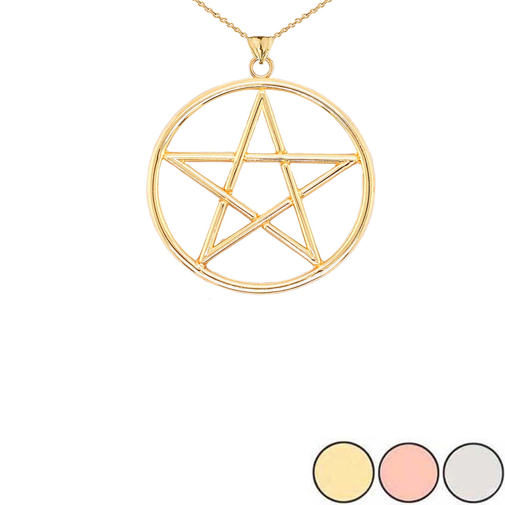 Gold Small Pentagram Pendant