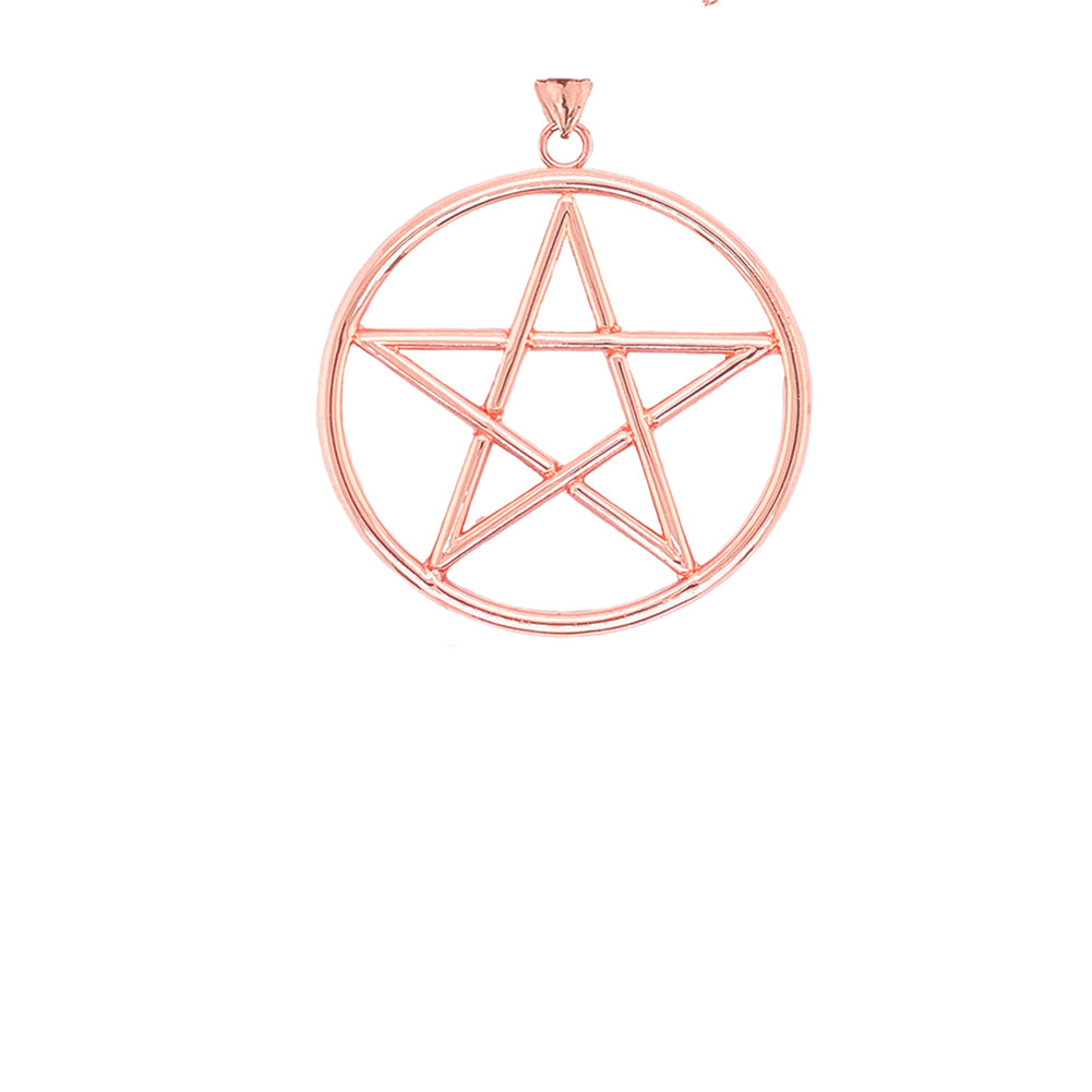 Gold Small Pentagram Pendant, view 5